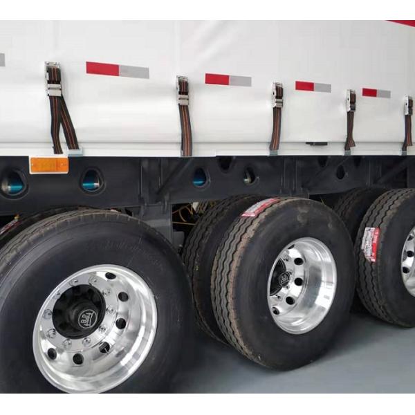 60000kg Bulk Cargo Triaxle Sliding 13m Curtain Side Trailers