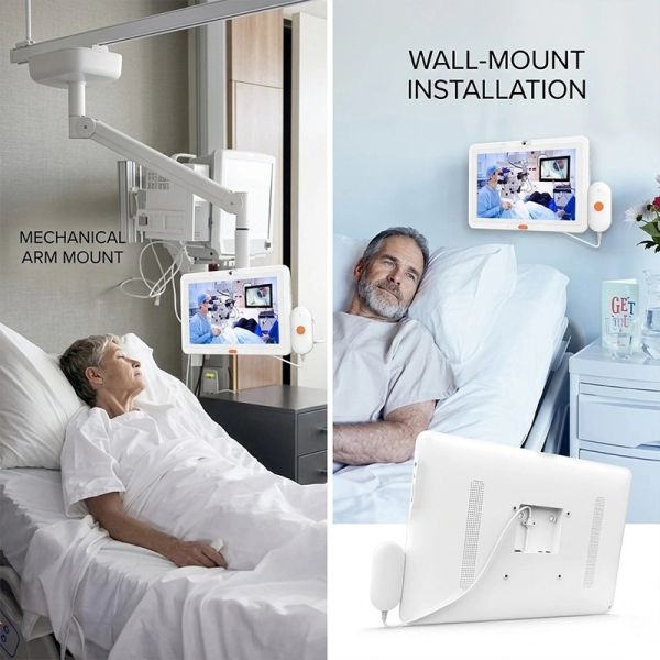 Android Hospital Bedside Tablet with POE and Multi-Point Touch Screen