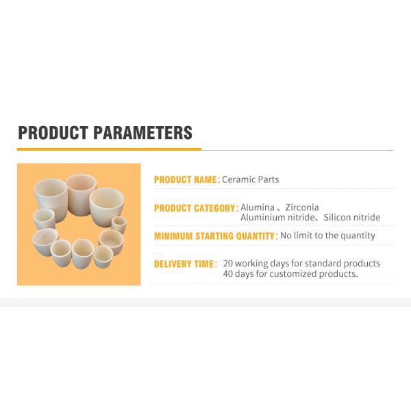 Customized Precision Alumina Raw Material Moulding Processing Industrial Ceramic Components