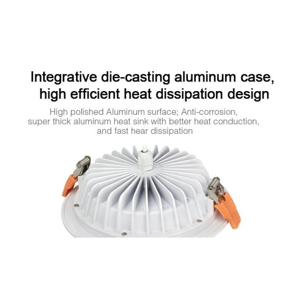 Milight Wifi IP65 Waterproof 15W RGB+CCT LED Downlight 2.4G RGB and CCT adjustable 3000k to 6000k LED Ceiling light