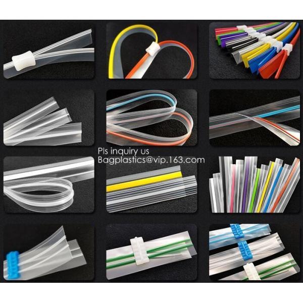 Qualities product multi colored transparent pe one track plastic zipper Product nametem Qualities product multi colored