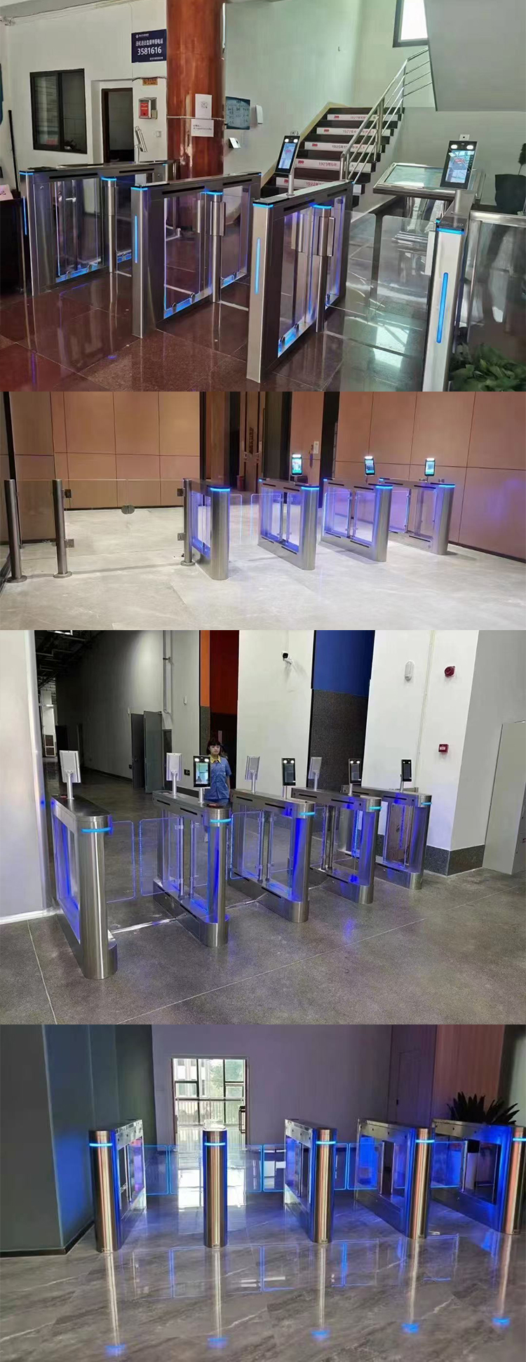 Customized Tripod Turnstile Access Control System For Supermarkets / Communities