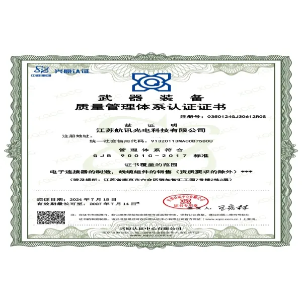 Jl24-8tky 8-Core Wide Temperature Board-to-Wire Plug Rectangular Aviation Connector.