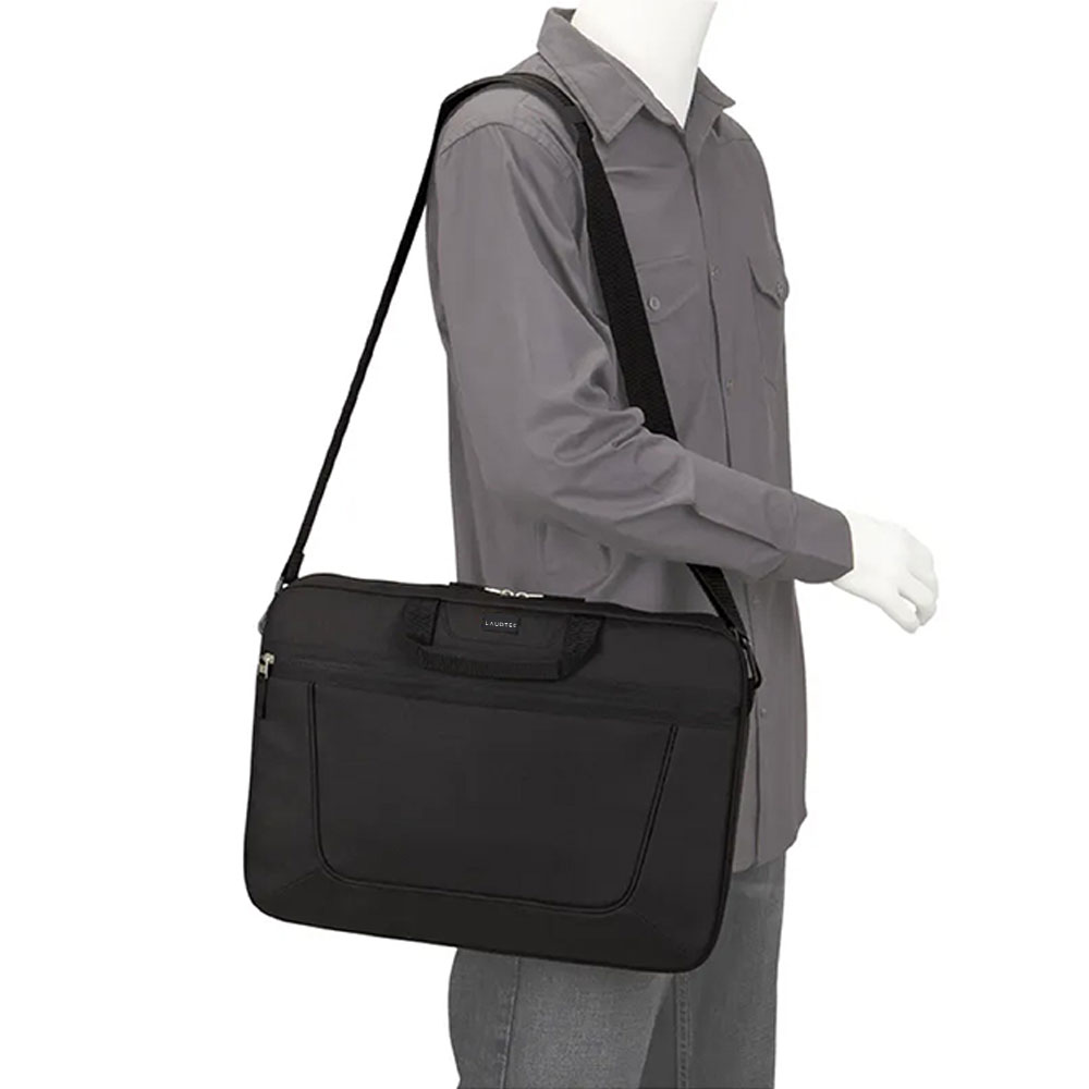 For Laudtec 15.6 Inch Top-Loading Laptop Case Waterproof Polyester Sleeve Lightweight Business Detachable Strap Messenger Wholesale OEM/ODM/Private