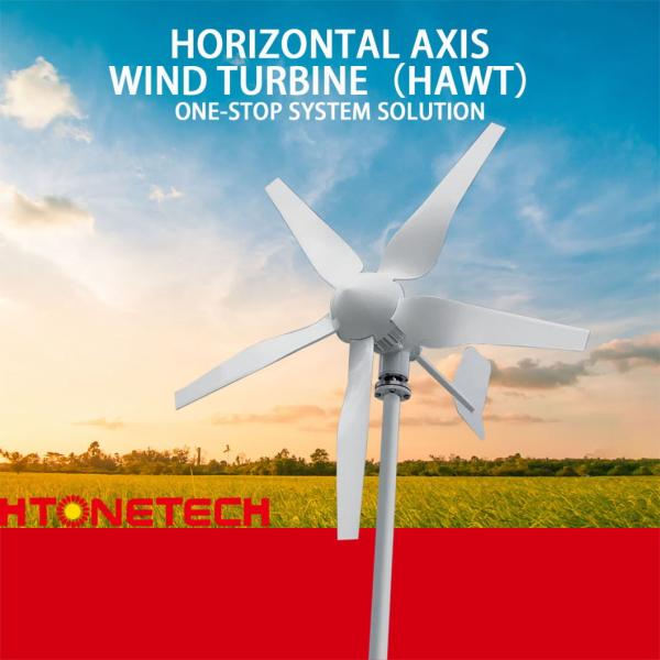 Wind Turbine Horizontal Axis Home Power Generation Combination Solar System Generator Small Wind Power Generation Equipment
