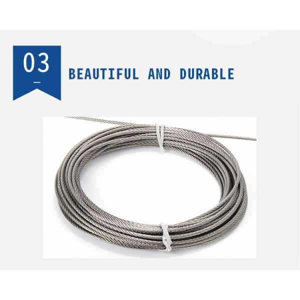 300 Series AISI316 Stainless Steel Round Strand Wire Rope 1*7 7*7 1*19 7*19 6*12 6*19 6*37 FC Iwrc Galvanized Wire Rope Elevator Rope