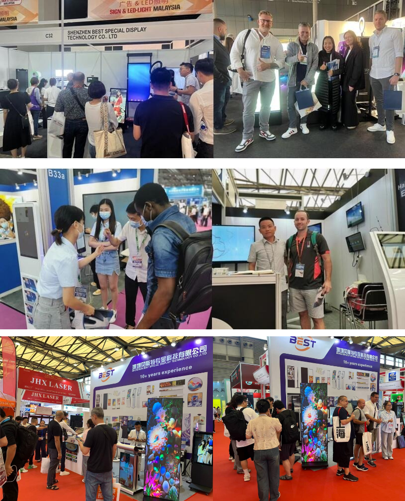 Dual-sided Outdoor Floor LCD Display with 10-Point Capacitive Touch 178/178 View Angle and 110-240V Voltage