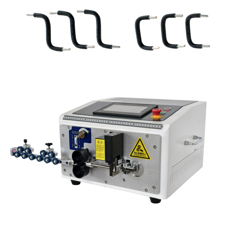 20 Bend Times 3D 6mm² BV Hard Wire Cable Cutting Bending Machine Copper Wire Cut Strip Bend Machine High-Speed 800-1500 Pcs/Hr