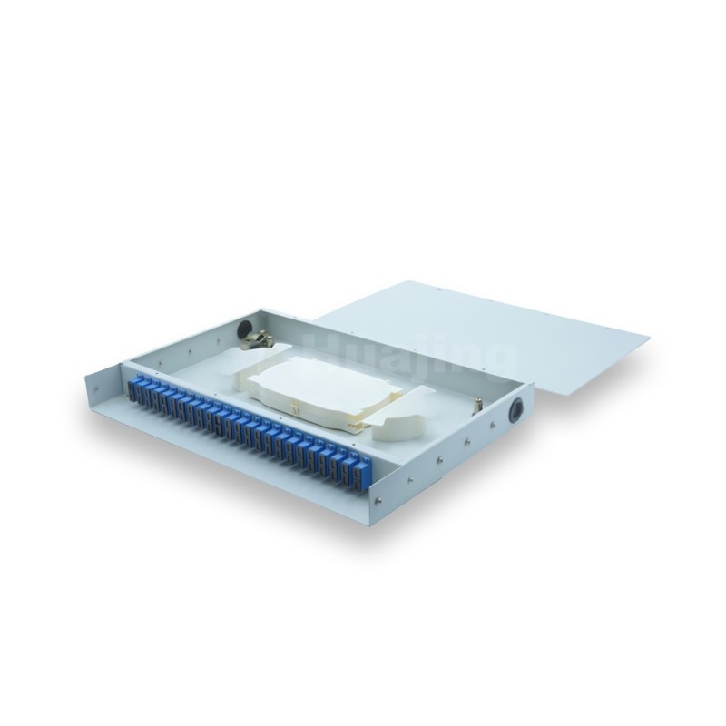 48 Cores 19Inch Rack Mount Fiber Termination Box Customized Adapter