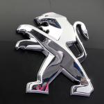 Peugeot car dealer show customized 3d Vacuum foaming Chromium plating process
