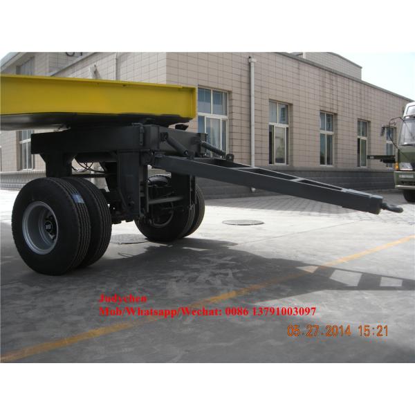 3 Axles 60t Low Bed Full Trailers For Heavy Machinery Transport