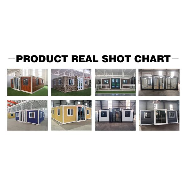 2 Bedroom Expandable Prefab Container House with Light Steel Structure for Residential Use