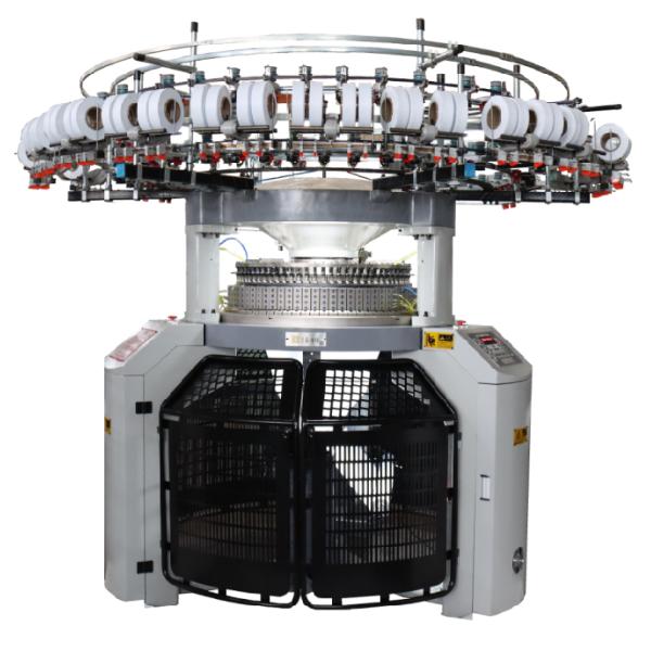 Interlock Rib Double Cylinder Knitting Machine For Bandage Cloth Making