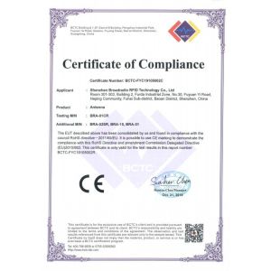 Shenzhen Bowei RFID Technology Co.,LTD. Certifications