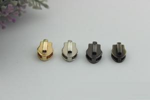 Buy cheap High end zinc alloy light gold nylon teeth zipper 5# zipper slider for bags product