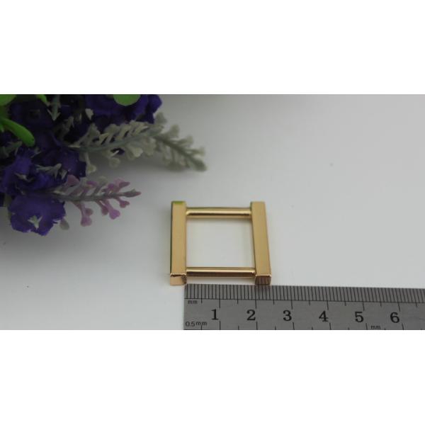 Fancy gold can detachable 19 mm metal rectangle square buckles for handbag