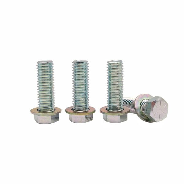Processing Custom-Made Environment-Friendly Colored Zinc External Hexagon Bolt Galvanized Full-Threaded Hexagon Head Screws