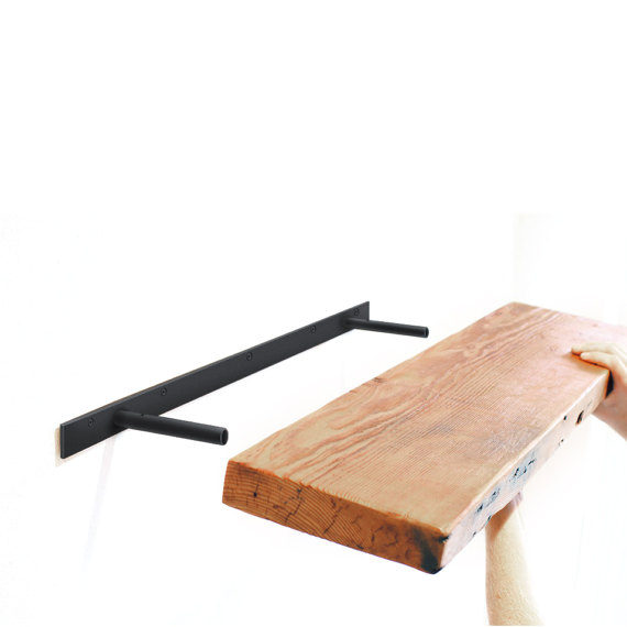 Fully Concealable Invisible Hidden Bracket for Floating Shelves Heavy Duty Steel Hardware