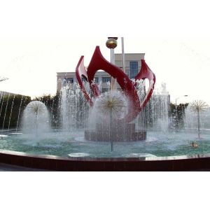 Modern Electric Dandelion Fountain Eco Friendly Water Feature With Adjustable