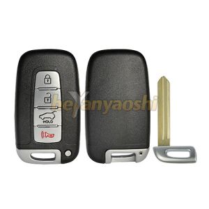 Buy cheap Hyundai 4Buttons Smart Key Shell with Emergency Key Insert product