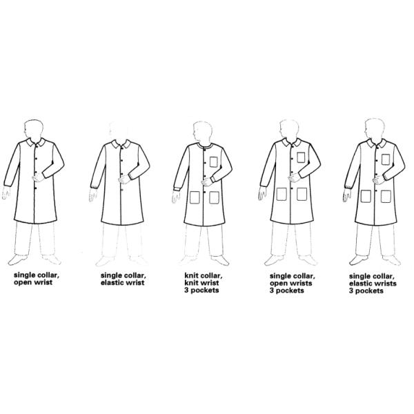 OEM Hospital Scrub Suit , Disposable Dental Lab Jackets Knit Collar