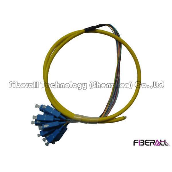 12 Colors Pigtail Fiber Optic Cable Set , SC Pigtail Single Mode High Return Loss