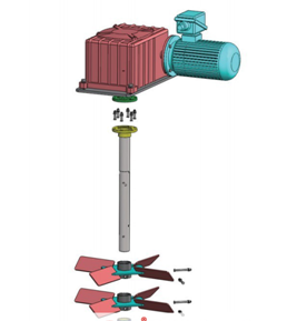 3KW Motor 60RPM Speed Compact Structure Mud Agitator for Solid Control Drilling Equipment