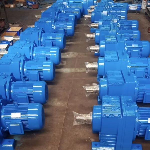 MTR Serial Helical Bevel Geared Motor Transmission Industrial Helical Gearbox With Motor