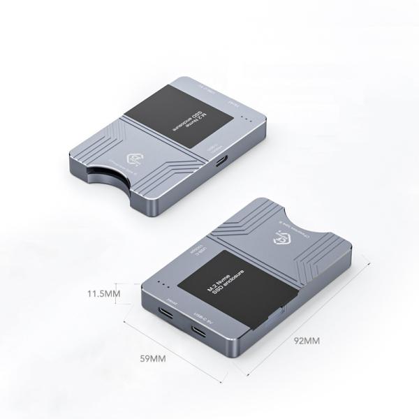 CFexpress Card Reader Manufacturer China TYPE B And XQD Card Reader With USB3.2 Gen2 USB C M.2 NVMe SSD Enclosure