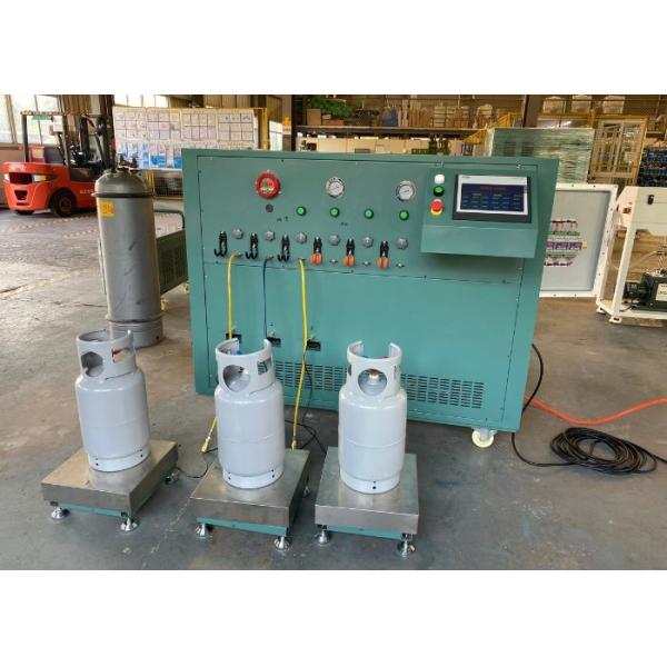 PLC Controlled Refrigerant Split Filling Machine With Vacuum Function for