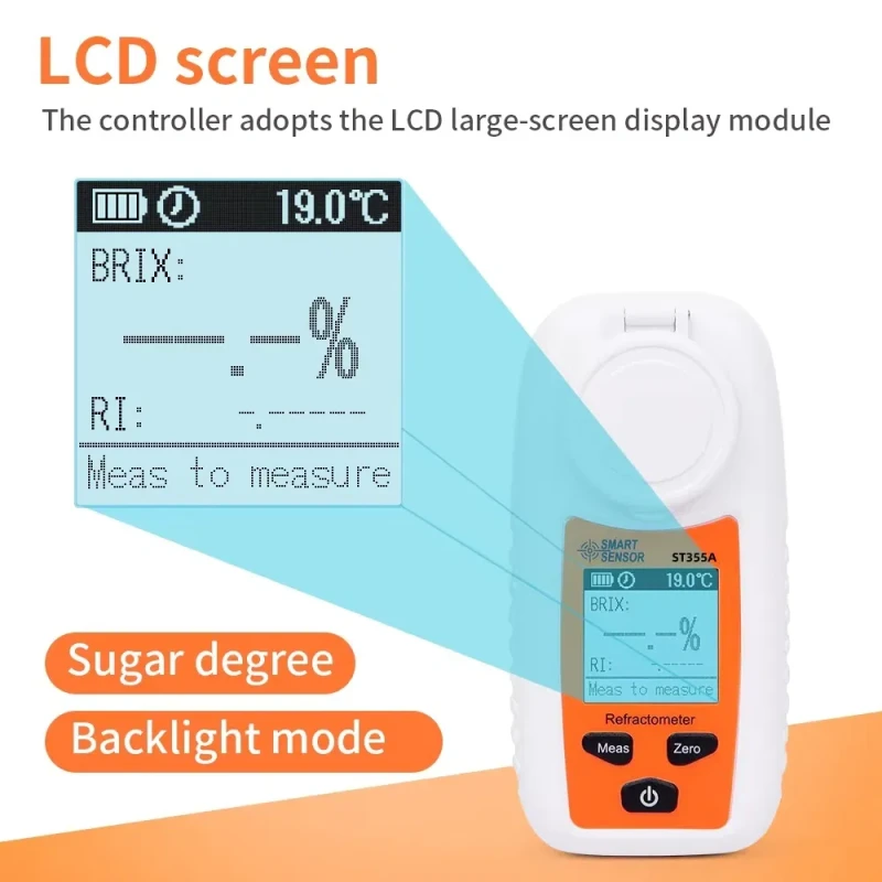 St355A Digital Refractometer, Atc Sugar Percent Tester