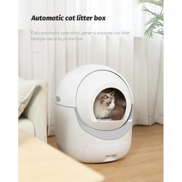 Large Capacity Smart Cat Litter Box Automatic Control Customizable Multiple Sensors