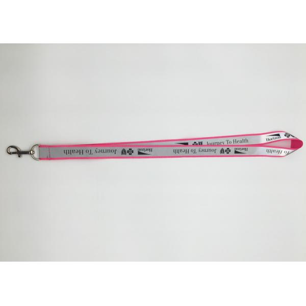 90Cm length badge holders trade show lanyards custom printed with double hook