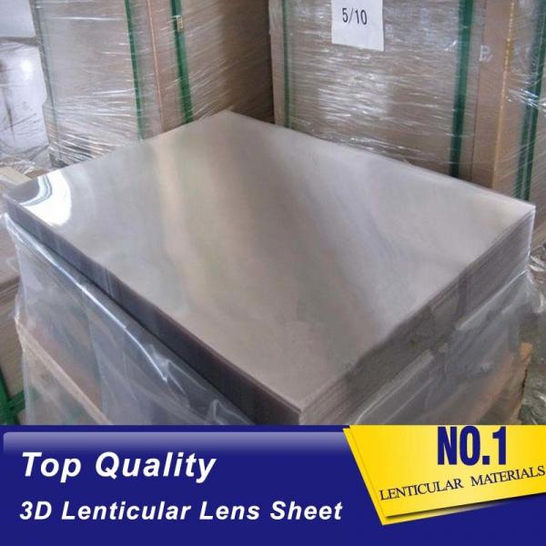 Hot Sale Factory supply 100 lpi 3D Plastic Lenticular Lens Sheet with Adhesive for 3D Lenticular Advertising Poster