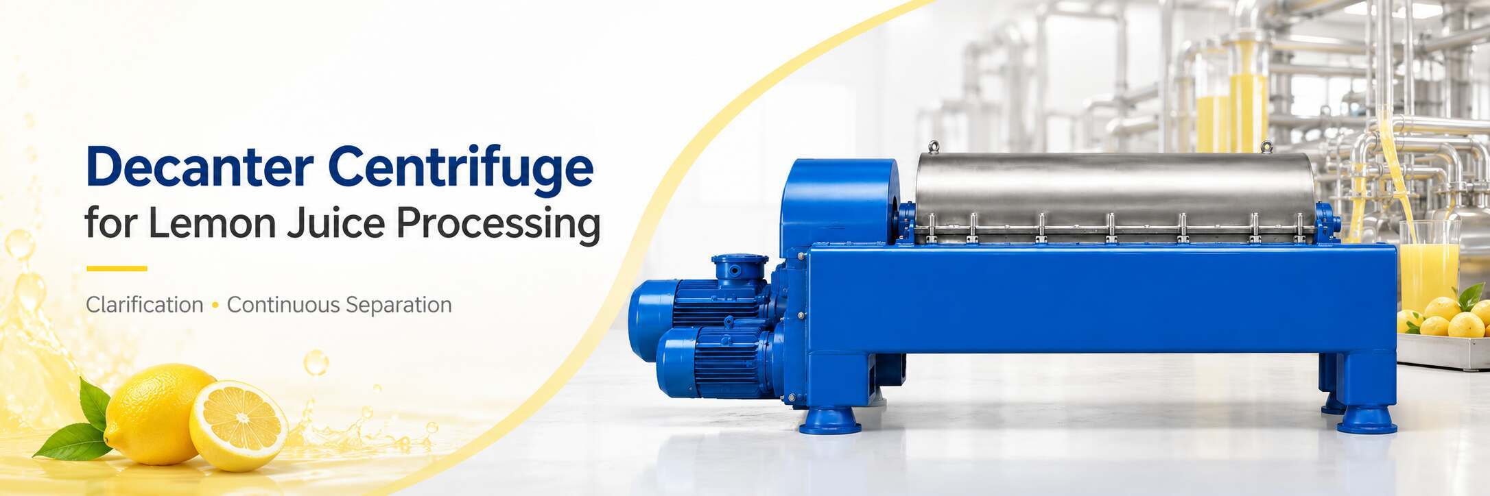 Decanter Centrifuge for Lemon Juice Processing