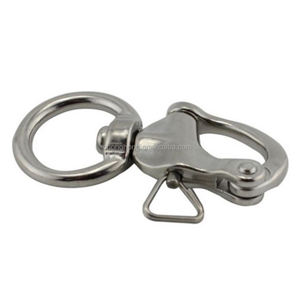 316 Stainless Steel Swivel Snap Shackle 65mm Metric Pin Lock