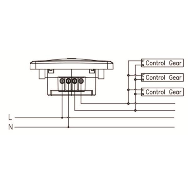 Waterproof Motion Sensor Wall Mounted Version MSA002 for LED Panel & Down Light On / Off Function
