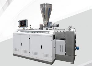 Buy cheap Conical Twin Screw Extruder Machine , Double Screw Extruder 250kg/H Capacity product