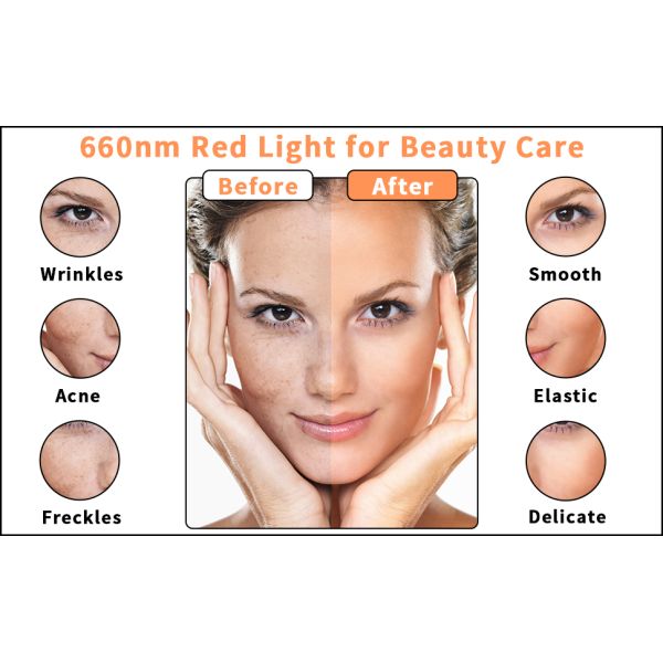 LED Infrared Light Therapy Lamp with Adjustable Stand and Remote Control for 660nm and 850nm Wavelength