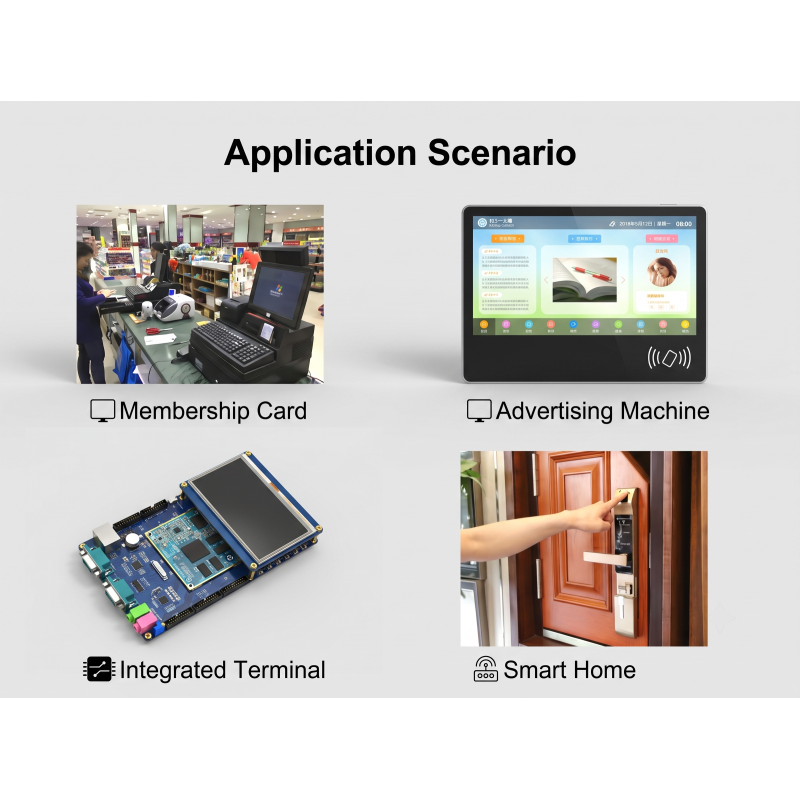 JP-M11-WF-UH-00 Dual‑frequency RFID Reader Module ISO14443A 125KHz ID IC NFC CPU Card Reader with Wiegand RS232 RS485 USB TTL