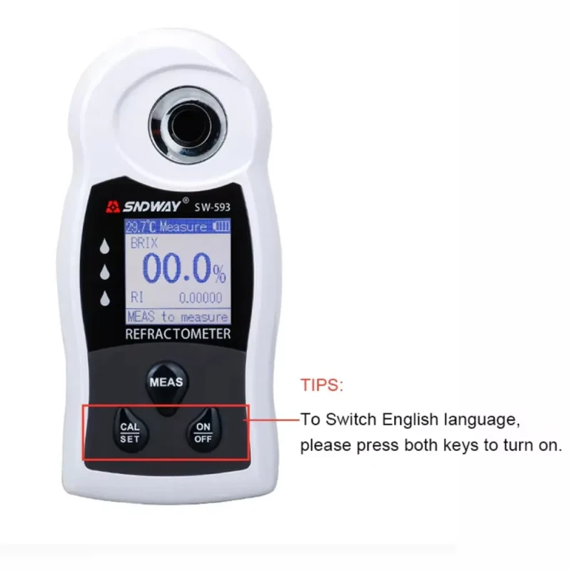 Digital Sugar Brix Meter Refractometer Model Sw-592 593