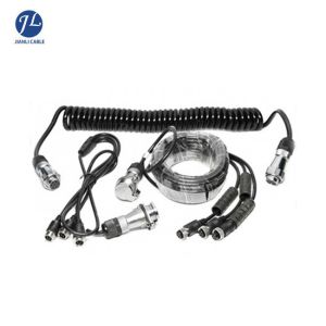 Shakeproof Waterproof Truck Rear View Backup Camera System 7 Core Metal Cable