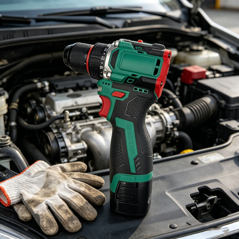 16.8V 2.0Ah Variable Speed Brushless Motor Cordless Drill with Keyless Chuck Professional Grade Metal Adjustable Torque