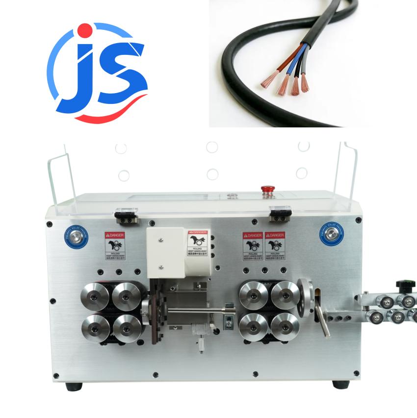 Double Layer Wire Stripping Machine with a Maximum Outer Diameter of 12mm Circular Sheath Inner Core Front/Rare Strip20mm