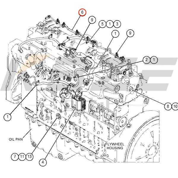 CAT C7 WIRING HARNESS AS-ENGINE 520-1511 5201511 FOR E324D E325D E329D EXCAVATOR