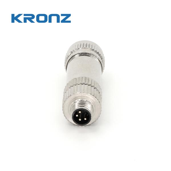 M8 Male 4-Pin A-Coded Connector Screw Connection IP67
