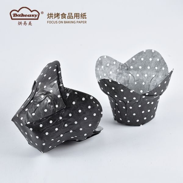 Bulk Lotus Muffin Paper Liners polka dots Non Greasy Oven Safe Disposable Cake Holders for Home Baking Wedding