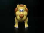 ABS Material Plastic Animal Figures , Lion Figure Toy With An Blue Pencil