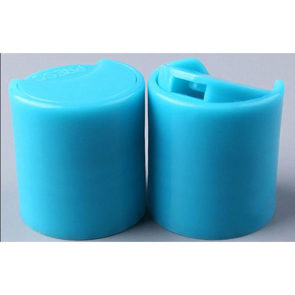 Blue Disc Top 24 410 Plastic Dispensing Cap For Cosmetic Packaging