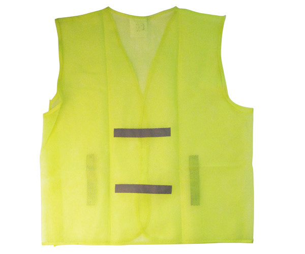 Economical 60 Gram Safety Vest Net Light Yellow Mesh Safety Vest